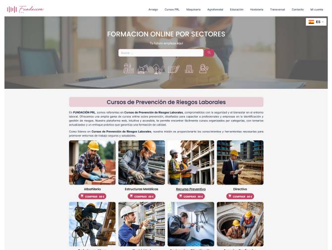 Diseño web Fundación PRL