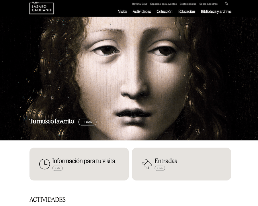 Diseño web Museo Lázaro Galdiano