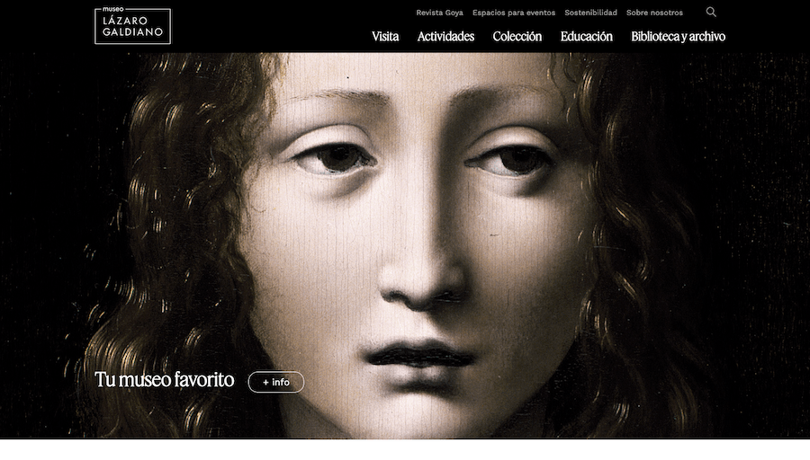 Página web Museo Lázaro Galdiano