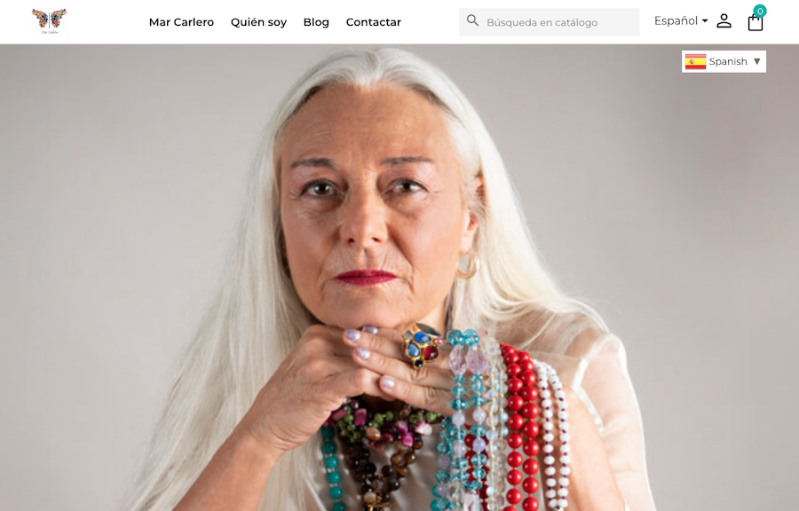 Diseño web tienda online Mar Carlero