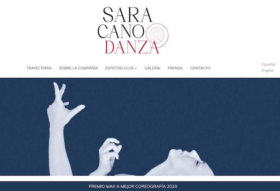 Página web Sara Cano