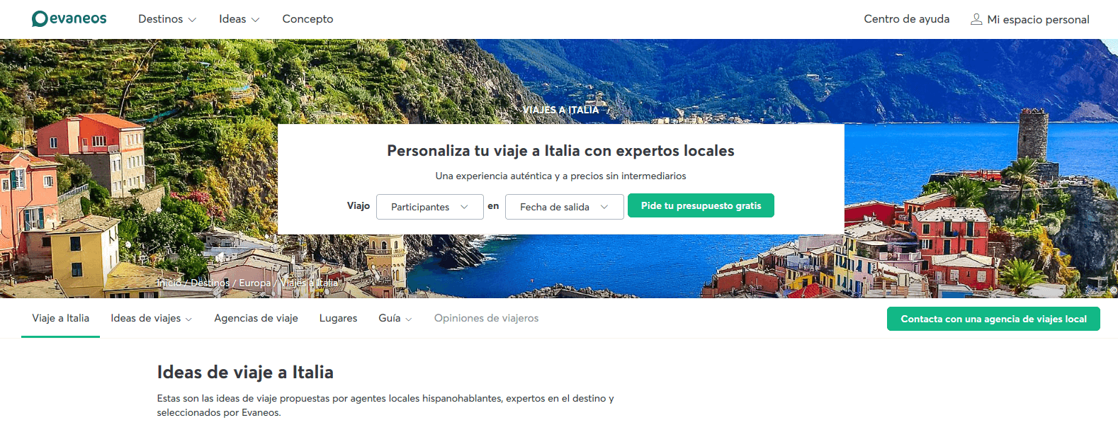 Ejemplo Agencia de Viaje