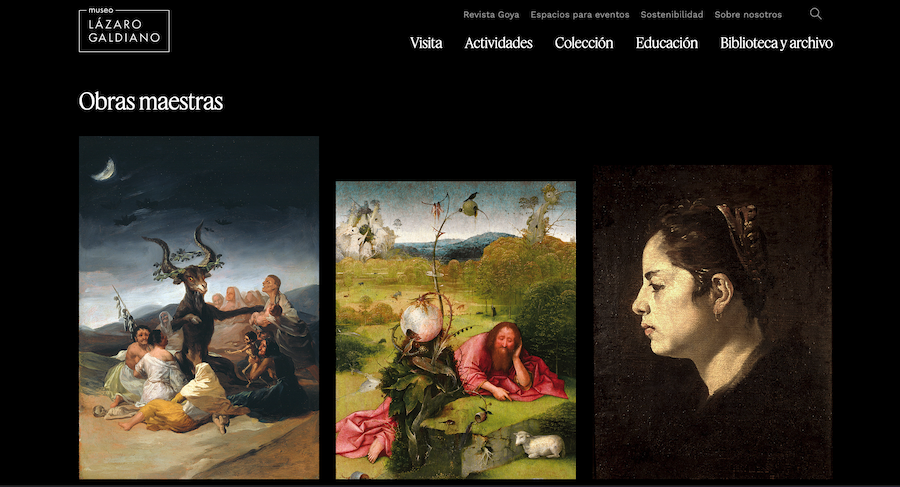 Diseño web museo Lázaro Galdiano